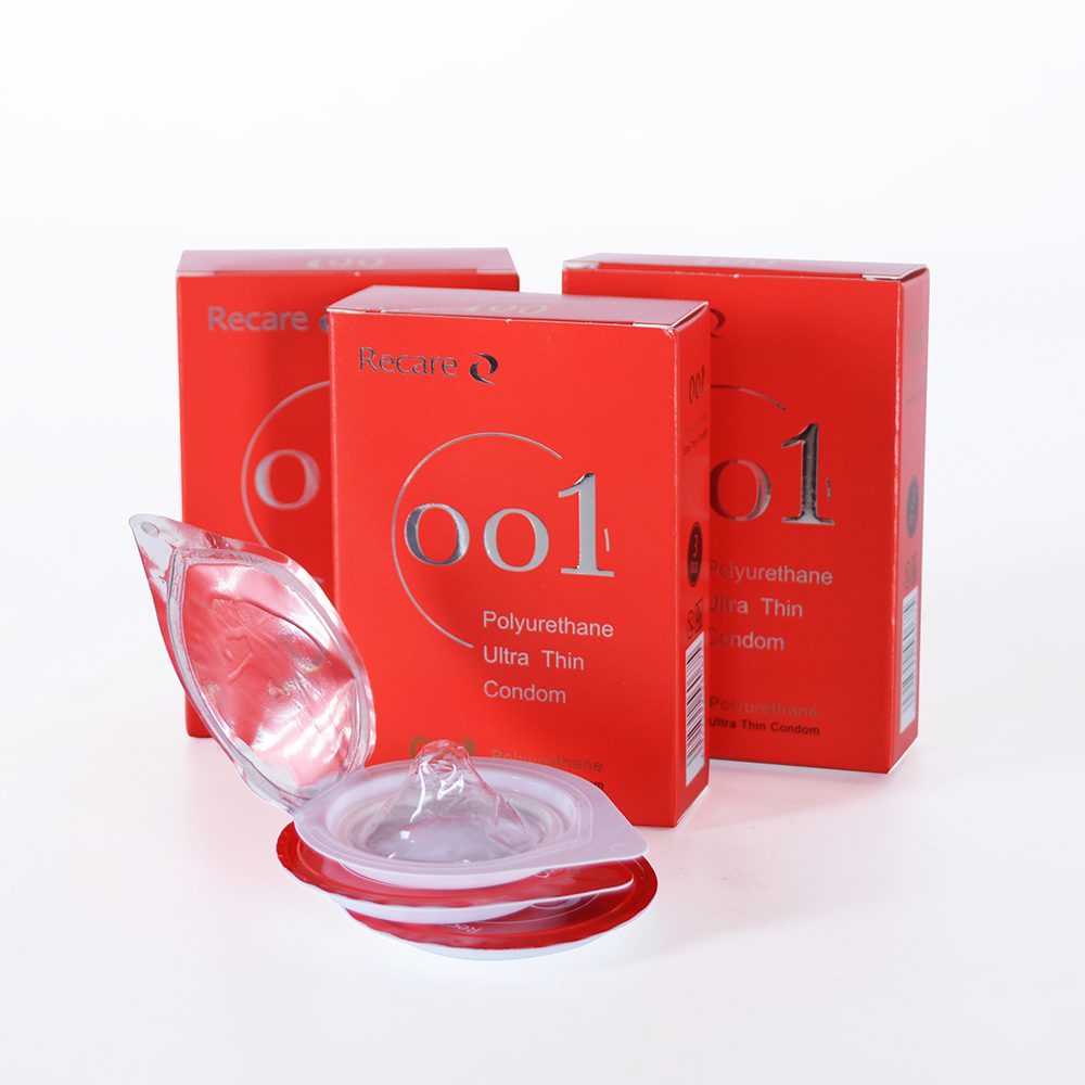 large polyurethane condom non latex lubricated with good quality